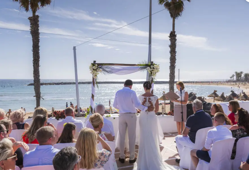 boda en la playa adeje