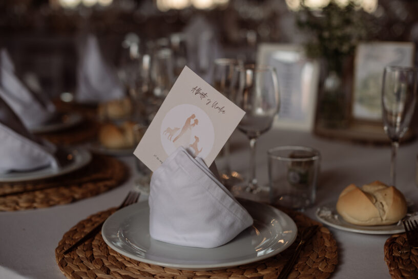 Tarjeta de donación por cada invitado de boda