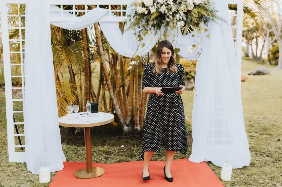 Ceremonia de pedida de mano en los jardines de Maspalomas Princess y Tabaiba Princess