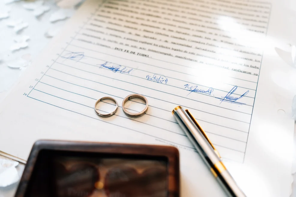 firma legal de boda civil