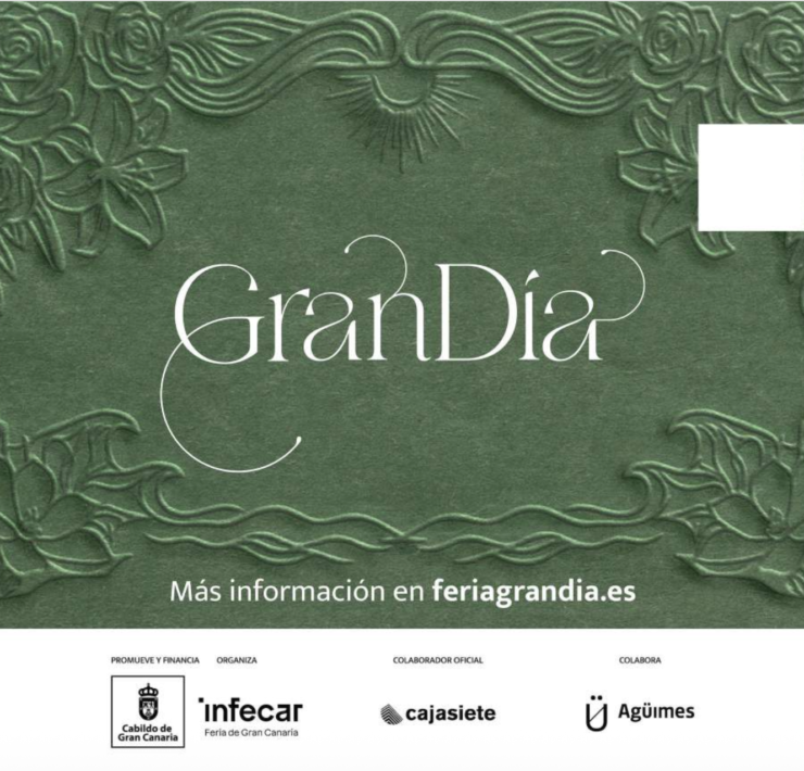 Cartel de Gran Día, Feria de Celebraciones 2026, la feria de bodas de Gran Canaria en el Recinto Ferial de Agüimes